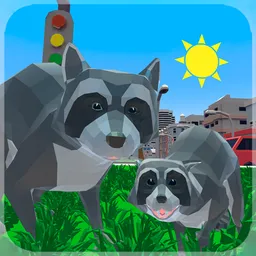 Desktop App Raccoon Adventure: City Simulator 3D